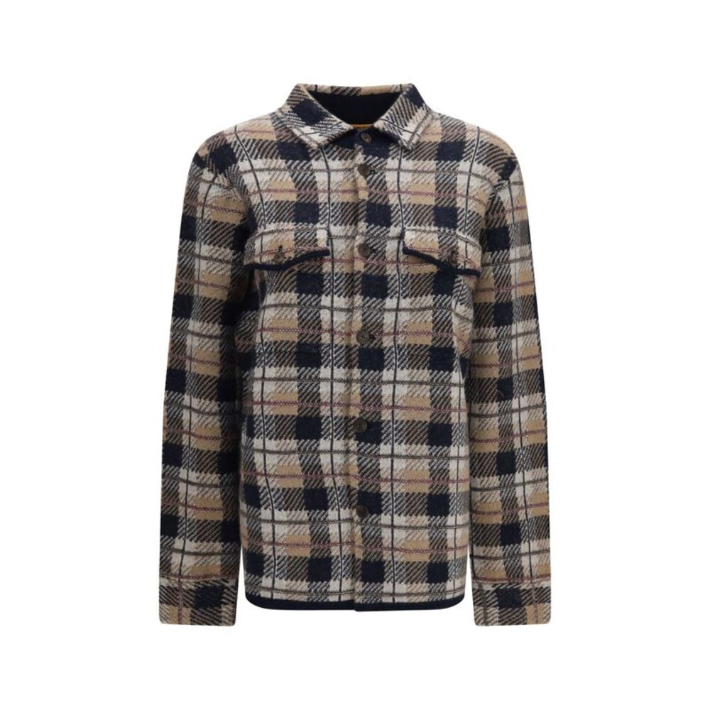 Guest In Residence Women Checked Cashmere Shirt